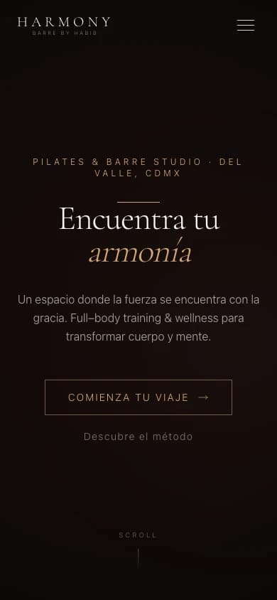 Sitio publicado de Harmony