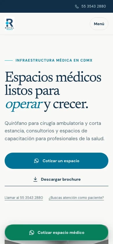 Sitio publicado de Royal Médica